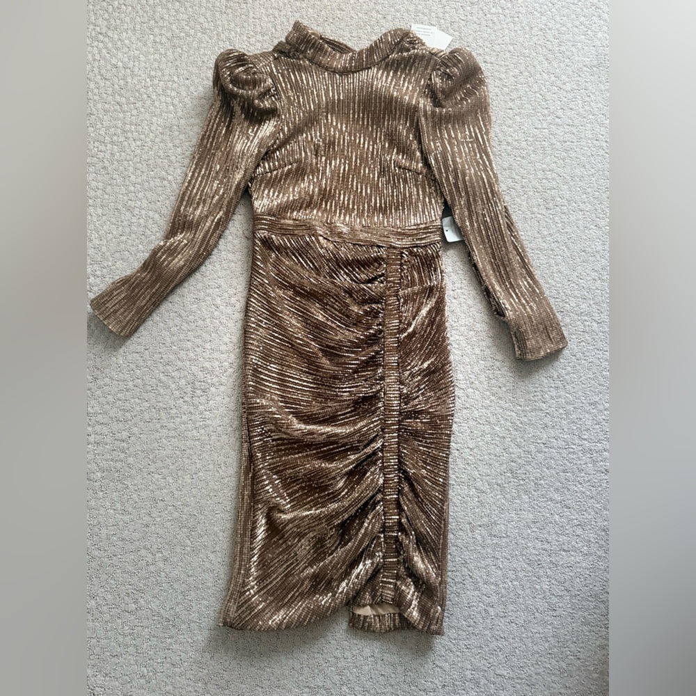 Lavish Alice Sequin Gold Dress